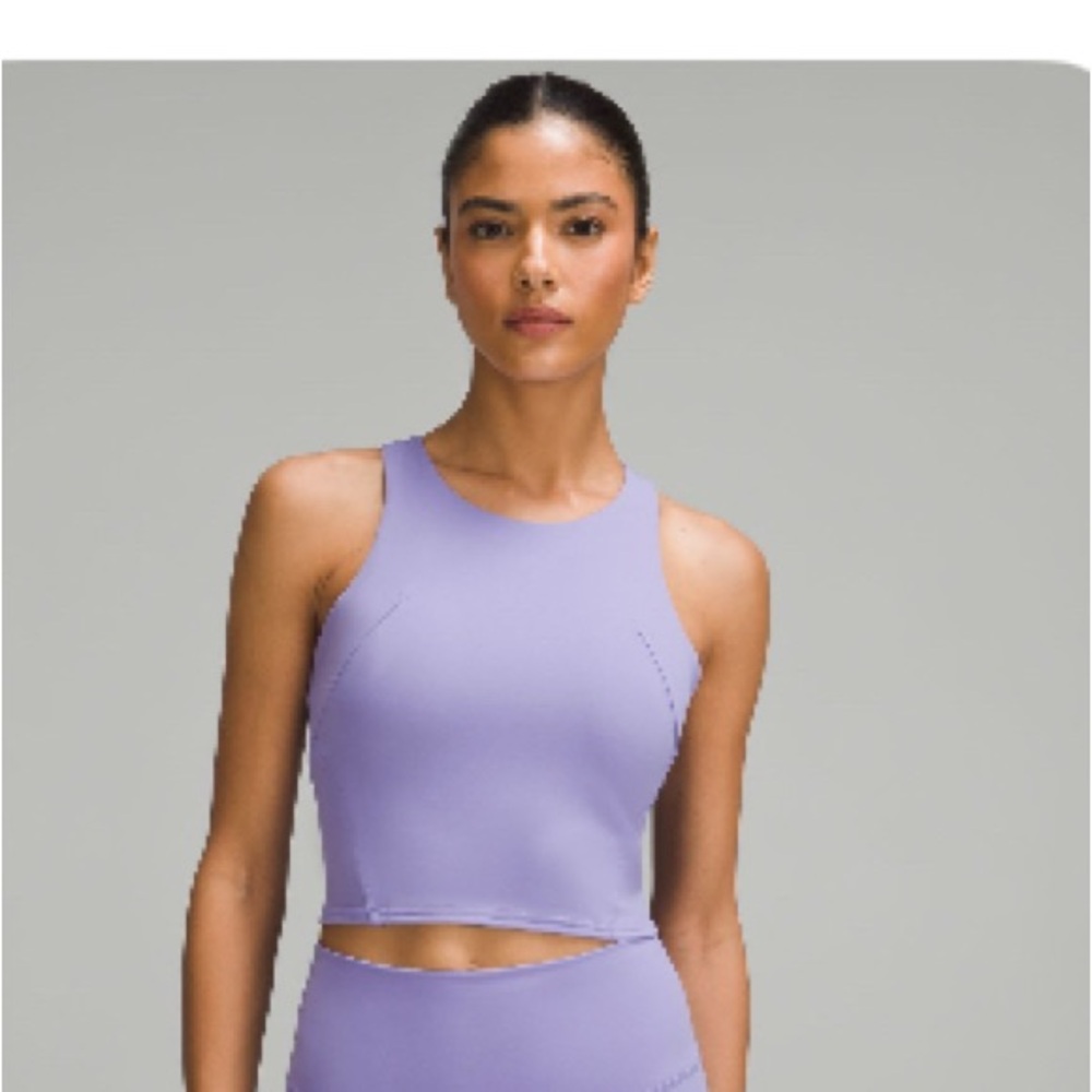 Lululemon wunder train racerback tank size 2 dark lavender